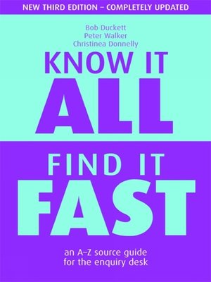 cover image of Know it All, Find it Fast
